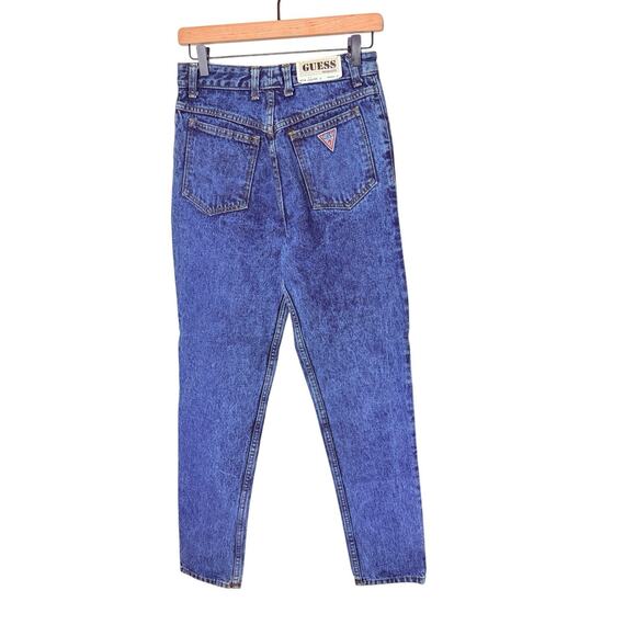 Vintage Guess Jeans size 30 Blue wash 22050 USA made new - Picture 1 of 4